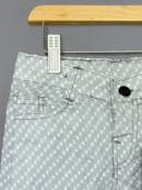 Grey Polka Dot Cotton Jeans