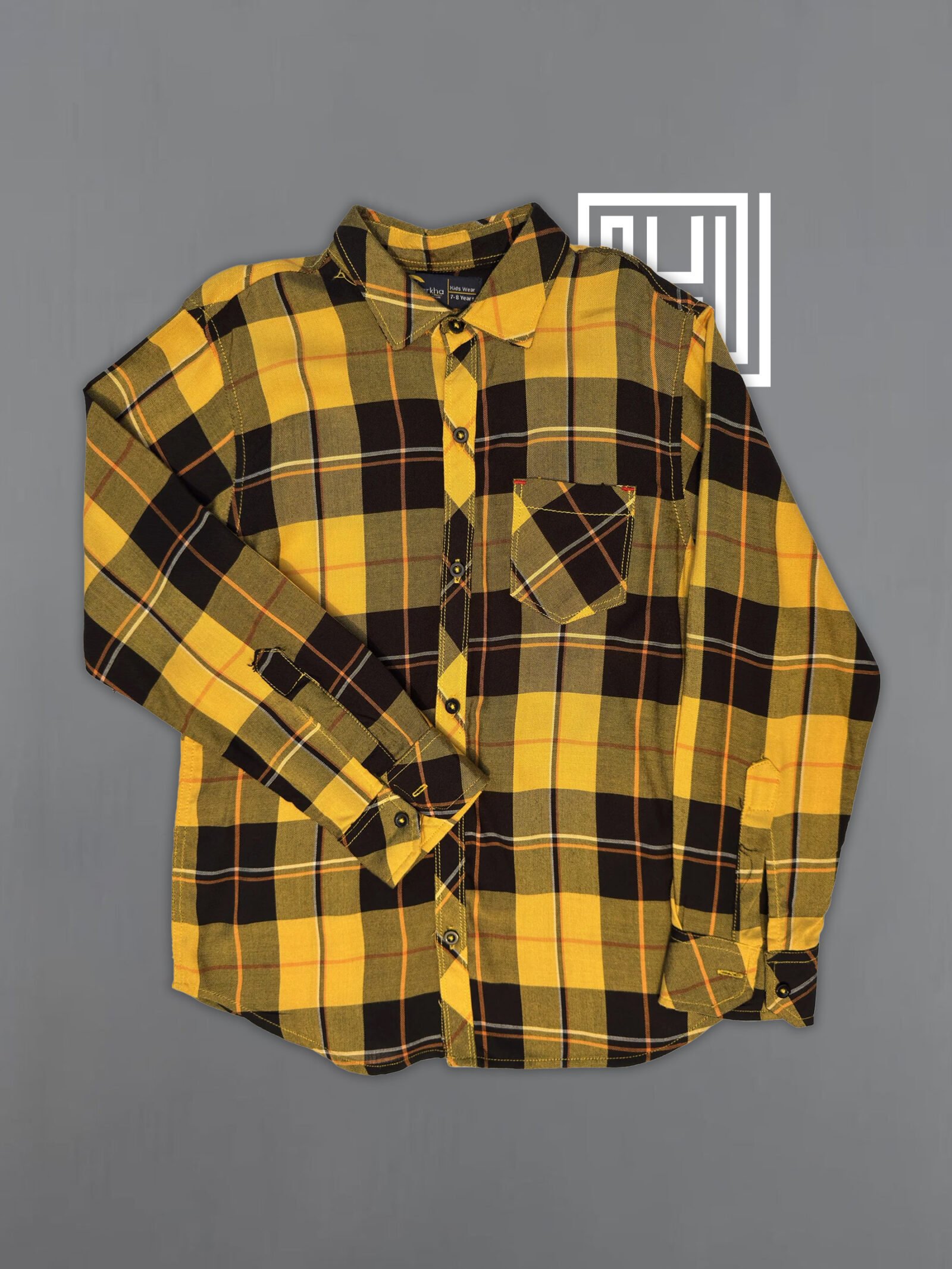 Premium Yellow Black Checkered Shirt