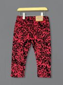 Velvety Red Printed Pant D12-Designer Series