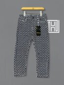 Black Printed Cotton Pant D02-Designer Series