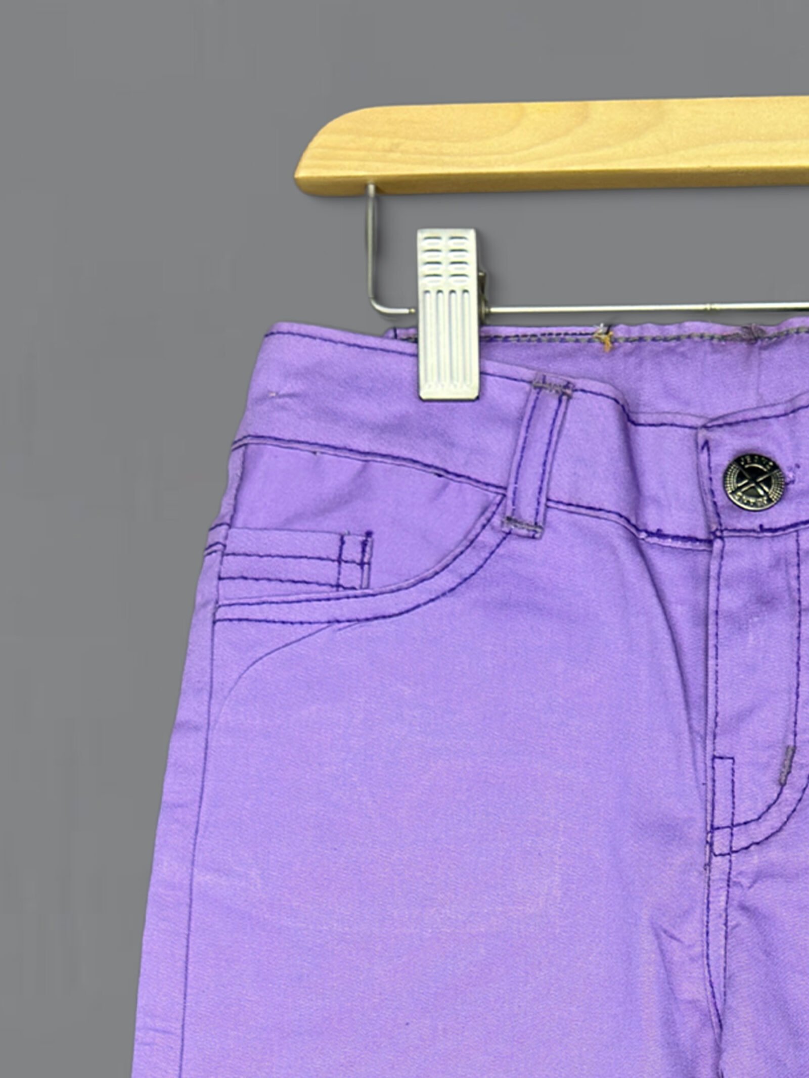 Purple Cotton Pant D10-Designer Series - Image 2