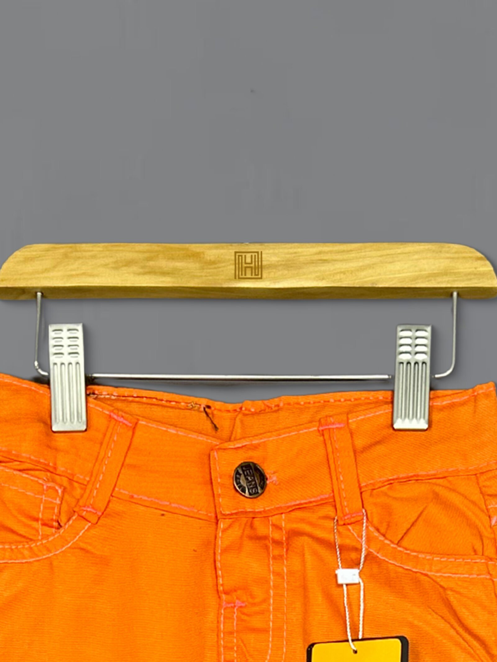 Solid Orange Cotton Pant D18-Designer Series - Image 2