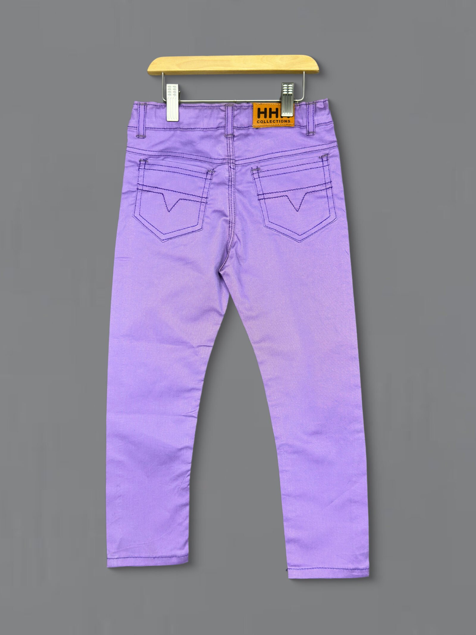 Purple Cotton Pant D10-Designer Series - Image 3