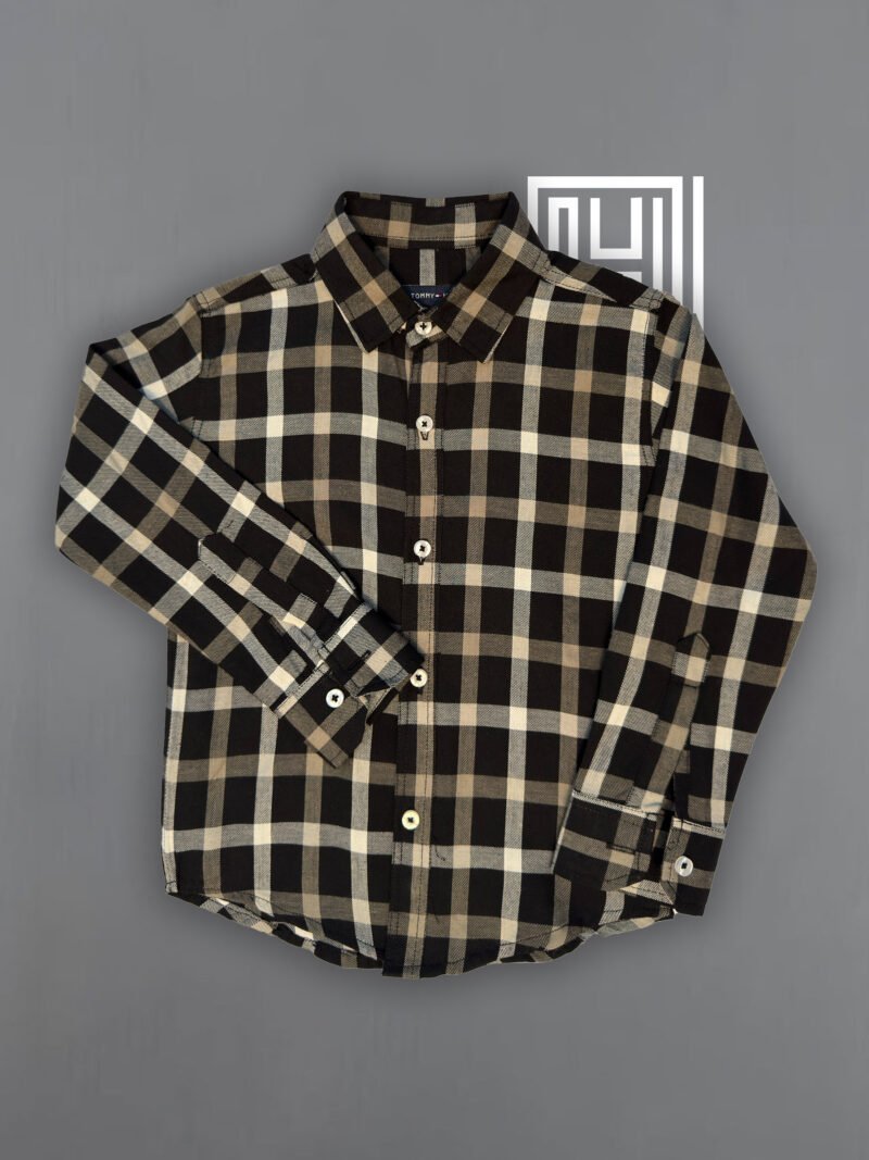 Premium Black Checkered Casual Shirt