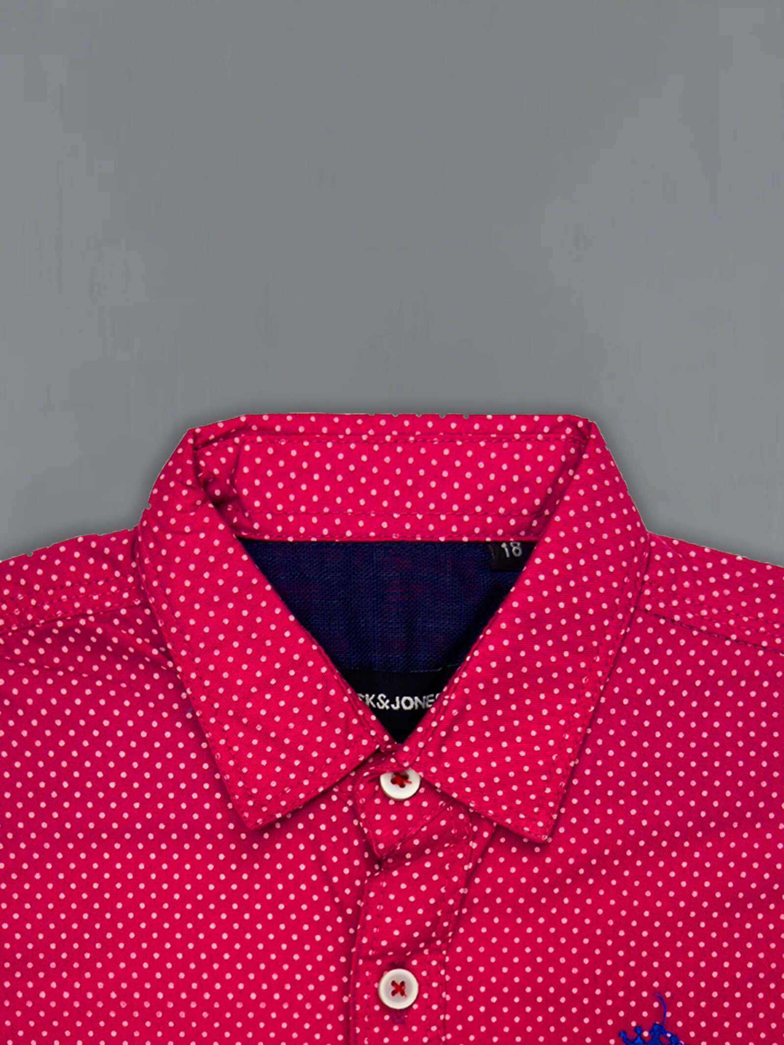 Premium Pink Dotted Shirt - Image 2